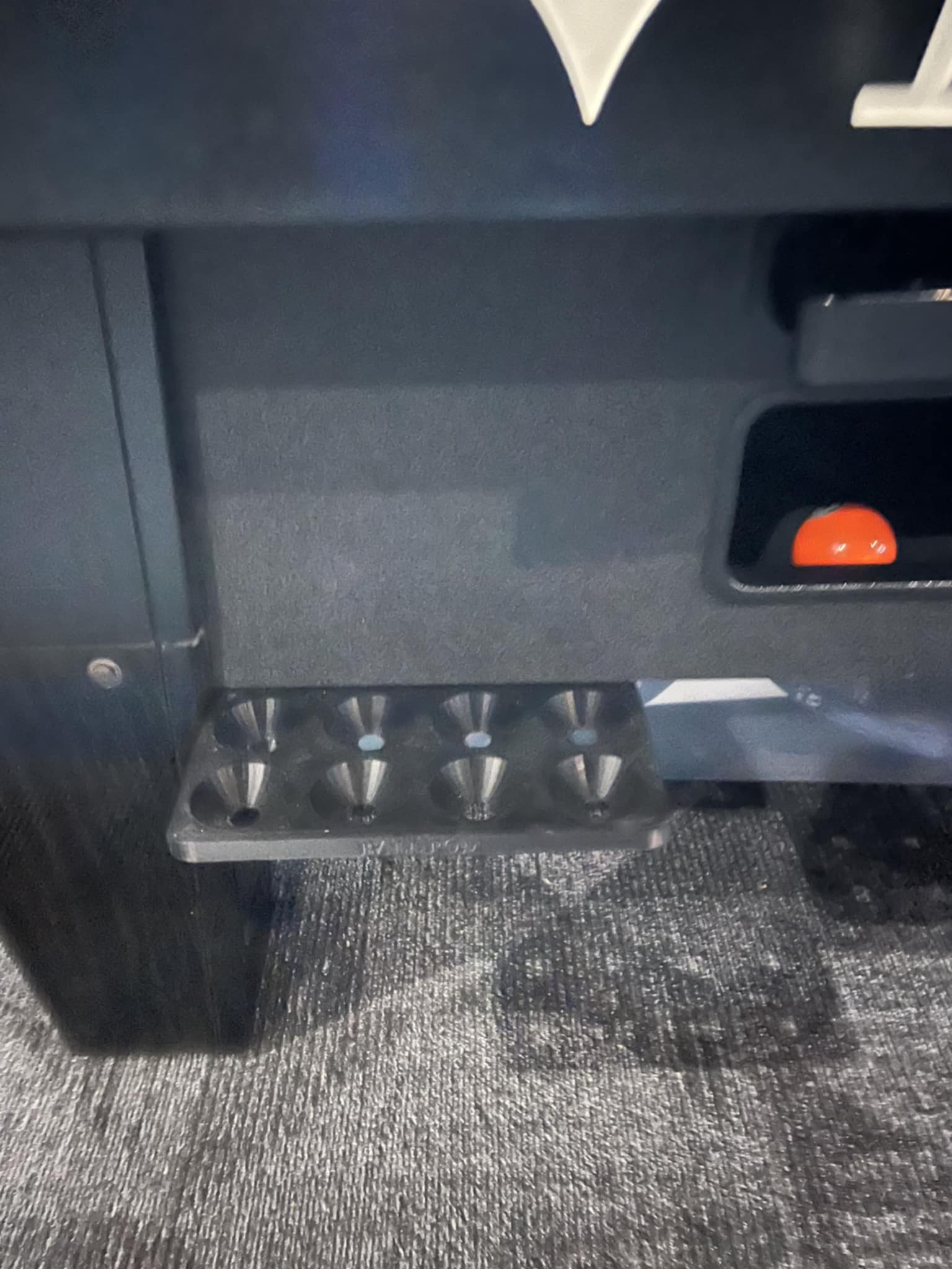 Empty Ball Pod on a pool table.